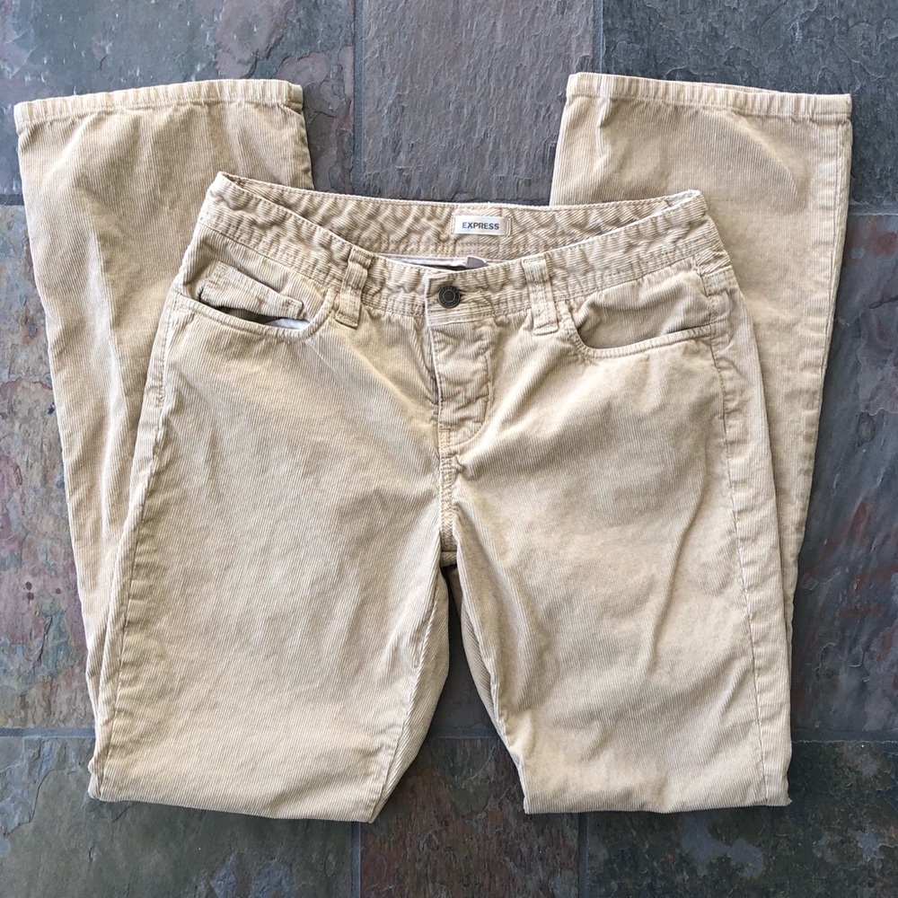 Express Tan Corduroy Pants Size 6